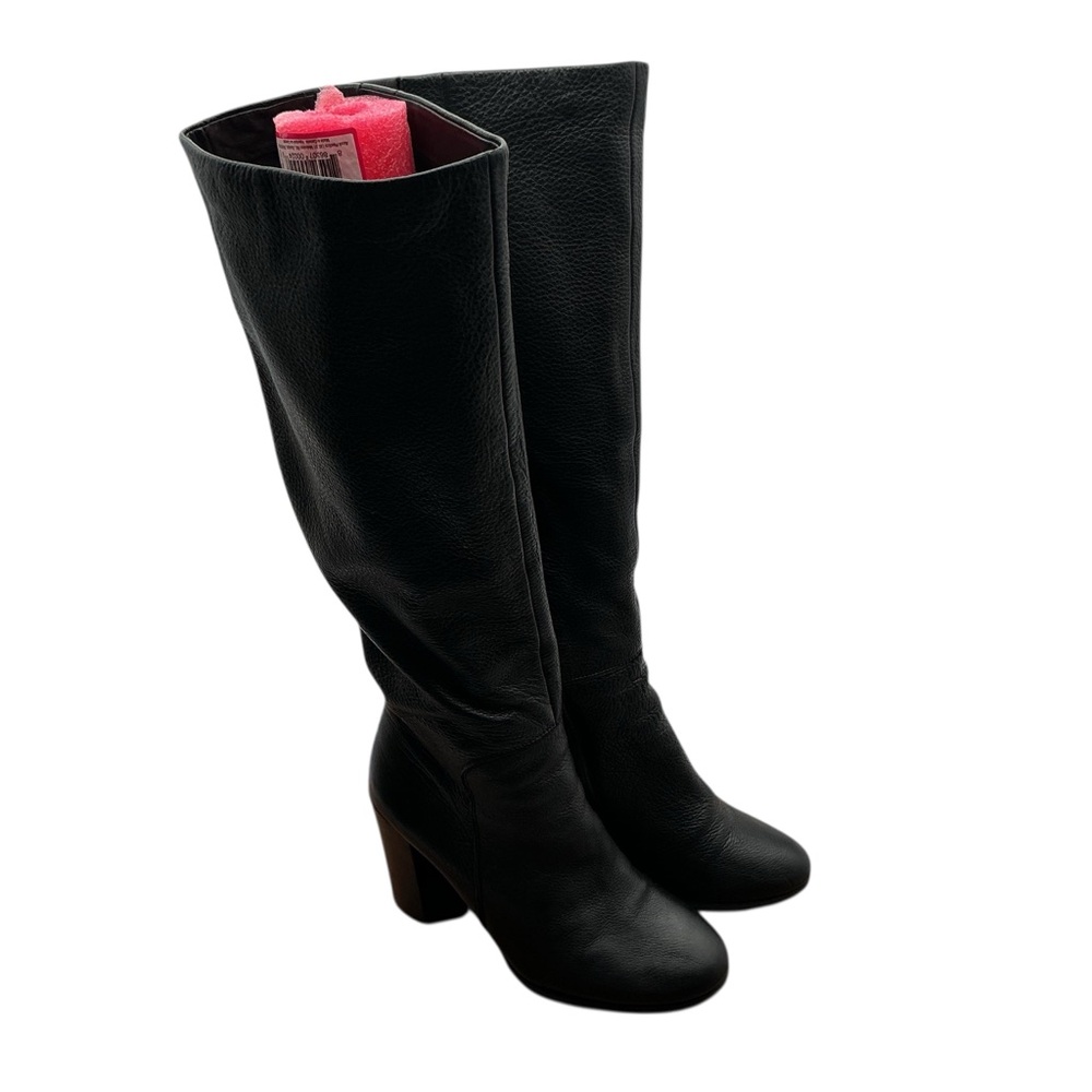Kenneth Cole Black pebble Leather Heeled‎ Boots size 7